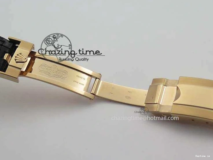 0107 Daytona 116515 Noob 1:1 Best Edition RG Black Dial On Black Leather Strap A NewStyle 3789